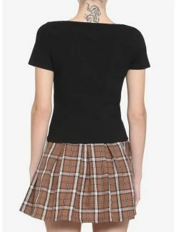 Best deal ๐ Black Lace-Up ๐ง Girls Crop T-Shirt โ๏ธ 7 Best deal ๐ Black Lace-Up ๐ง Girls Crop T-Shirt โ๏ธ -HT Style Outlet Store 16752280 av2