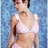 Budget 🎉 Strawberry Milk Ruffle Triangle Swim Top 💯 -HT Style Outlet Store 16775871 hi
