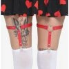 Promo 🎁 Red & Silver Heart O-Ring Garter Set 🎉 -HT Style Outlet Store 16809847 hi