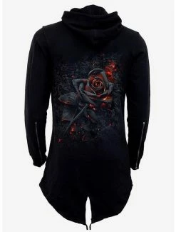 Coupon 🤩 Burnt Rose Fish Tail Zip Hoodie 🌟 -HT Style Outlet Store 16828781 av1