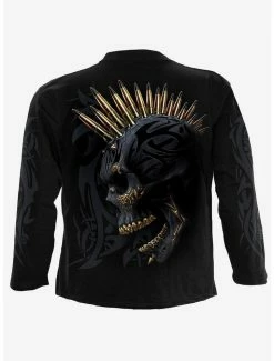 Cheap 🎁 Black Gold Skull Long-Sleeve ✔️ -HT Style Outlet Store 16834503 av1