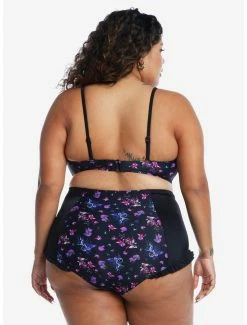 Best deal 😉 Fairies By Trick Purple Cinched Swim Top Plus Size 😉 -HT Style Outlet Store 16846186 av2