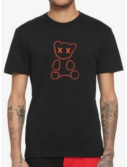 Best reviews of ❤️ Black Embroidered Teddy Bear T-Shirt 😉