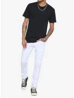 Flash Sale 🤩 Chain Black T-Shirt 🥰 -HT Style Outlet Store 16899363 av1