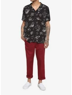 Cheapest ✔️ Space UFO Woven Button-Up 🥰 -HT Style Outlet Store 16905641 av1