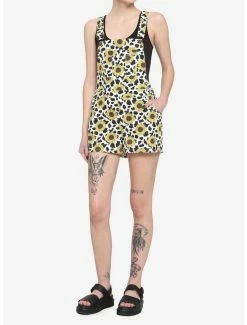 Deals ❤️ Sunflower Cow Print Shortalls 😉 -HT Style Outlet Store 16909067 av1