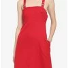 Best reviews of 😀 Red Heart Buckle Pinafore 👗 Dress 🛒 -HT Style Outlet Store 16916136 hi