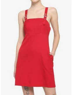 Best reviews of 😀 Red Heart Buckle Pinafore 👗 Dress 🛒