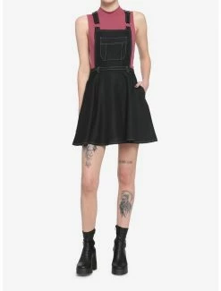 Buy 😀 Black Contrast Stitch 👗 Skirtall ✔️ -HT Style Outlet Store 16916151 av1