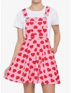 Cheap 🎉 Pink & Red Heart 👗 Skirtall ✨