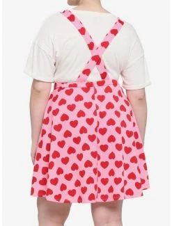 Best Sale ✨ Pink & Red Heart 👗 Skirtall Plus Size 🔥 -HT Style Outlet Store 16916253 av2