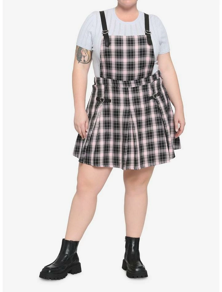 Cheap โจ Pink & Black Plaid Pleated ๐ Skirtall Plus Size ๐ 4 Cheap โจ Pink & Black Plaid Pleated ๐ Skirtall Plus Size ๐ - Image 2