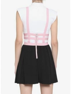 Promo 🧨 Black & Pink Heart Harness Suspender 👗 Skirt ⭐ -HT Style Outlet Store 16916275 av2