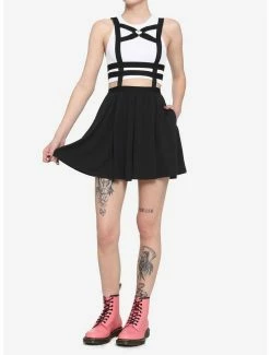 Cheapest 😀 Black Heart Cage Suspender 👗 Skirt 😉 -HT Style Outlet Store 16916290 av1
