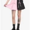Top 10 ⌛ Black & Pink Split Lace-Up 👗 Skirt ⭐ 1 Top 10 ⌛ Black & Pink Split Lace-Up 👗 Skirt ⭐ -HT Style Outlet Store 16916412 hi