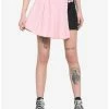 Brand new ⌛ Pink & Black Asymmetrical Pleated 👗 Skirt 😍