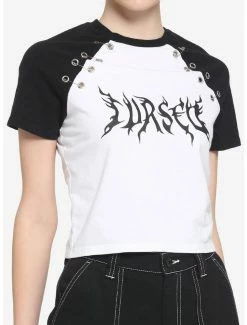 Budget 👍 Cursed Grommet 👧 Girls Crop T-Shirt 🤩