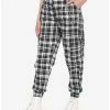 Budget 🛒 Black & White Plaid Chain 👧 Girls Jogger Pants ⌛ 1 Budget 🛒 Black & White Plaid Chain 👧 Girls Jogger Pants ⌛ -HT Style Outlet Store 16956790 hi