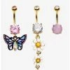 Promo ๐ 14G Gold Steel Butterfly Daisy Navel Barbell 3 Pack ๐ 2 Promo ๐ 14G Gold Steel Butterfly Daisy Navel Barbell 3 Pack ๐ -HT Style Outlet Store 16963529 hi