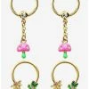 Cheapest 🎉 Steel Frog & Mushroom Circular Barbell & Captive Hoop 4 Pack 🔔 -HT Style Outlet Store 16963547 hi