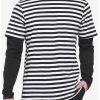 Outlet ✔️ Black & White Stripe Twofer Long-Sleeve T-Shirt 🎉 -HT Style Outlet Store 16964983 hi