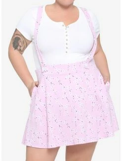 Best Pirce 🌟 Pink Sakura Suspender 👗 Skirt Plus Size 👍