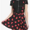 Outlet ✨ Red Hearts Black Suspender 👗 Skirt 🧨 -HT Style Outlet Store 16966694 hi