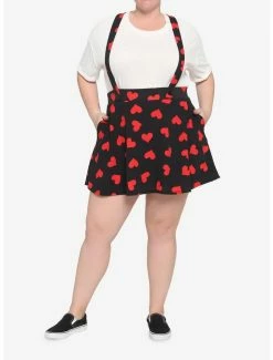 Wholesale ⭐ Red Hearts Black Suspender 👗 Skirt Plus Size 🛒 -HT Style Outlet Store 16966702 av1