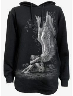 Best deal 💯 Enslaved Angel Dipped Hem Oversized Hoodie ⭐ -HT Style Outlet Store 17034394 av1