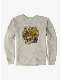 Coupon 🥰 Cottagecore Skeleface Garden Skelefae Garden Sweatshirt 😉 -HT Style Outlet Store 17039590 hi