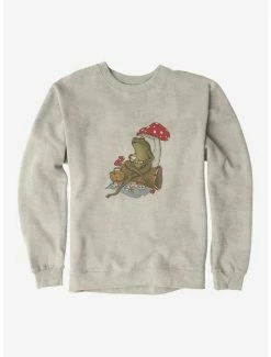 Cheap ⌛ Cottagecore Froggy Tea Time Foggy Tea Time Sweatshirt ⭐ -HT Style Outlet Store 17039688 hi