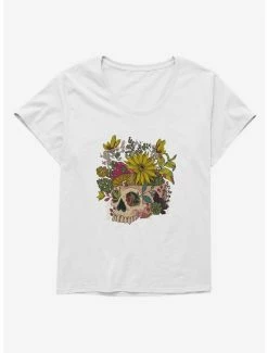 Flash Sale ✨ Cottagecore Skeleface Garden Skelefae Garden 👧 Girls T-Shirt Plus Size 😀