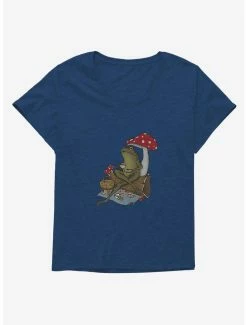 Brand new 🔥 Cottagecore Froggy Tea Time Foggy Tea Time 👧 Girls T-Shirt Plus Size ✔️