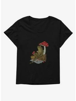 Best Pirce 🎁 Cottagecore Froggy Tea Time Foggy Tea Time 👧 Girls T-Shirt Plus Size 😀