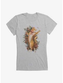 Coupon 😉 Cottage Core Erin Eavy Nature Cat 👧 Girls T-Shirt ✔️ -HT Style Outlet Store 17049000 hi