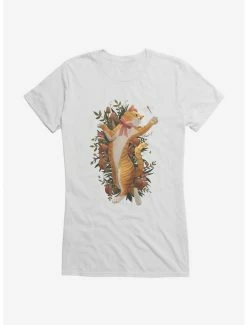 Coupon 😉 Cottage Core Erin Eavy Nature Cat 👧 Girls T-Shirt ✔️ -HT Style Outlet Store 17049021 hi