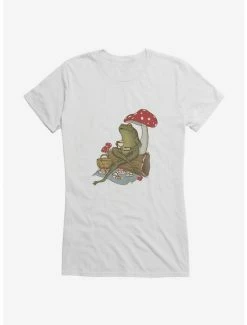 New 👏 Cottage Core Morgan Johnstone Foggy Tea Time 👧 Girls T-Shirt 🧨 -HT Style Outlet Store 17049231 hi