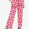 Outlet 🎉 Pink Velour Strawberry 👧 Girls Lounge Pants 🎉 -HT Style Outlet Store 17062635 hi