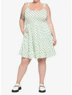 Cheapest 😀 Mint Strawberry Tiered 👗 Dress Plus Size 😀 -HT Style Outlet Store 17099953 av1