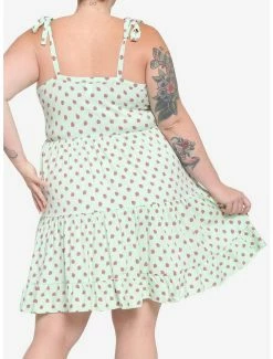 Cheapest 😀 Mint Strawberry Tiered 👗 Dress Plus Size 😀 -HT Style Outlet Store 17099953 av2