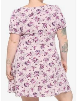 Best Sale 😀 Tarot Card & Rose Babydoll 👗 Dress Plus Size 🎁 -HT Style Outlet Store 17100098 av2