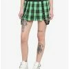 New 🥰 Black & Green Plaid Suspender 👗 Skirt ❤️ -HT Style Outlet Store 17100365 hi