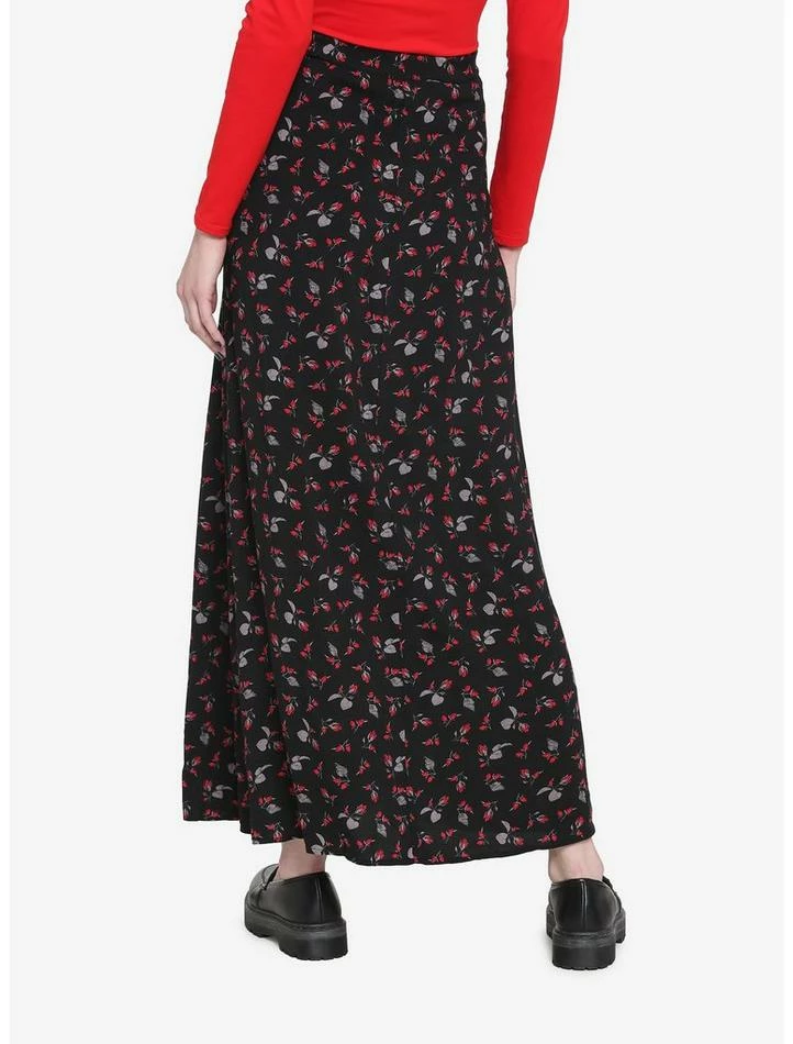 Cheapest ⭐ Black Rose Bud Maxi 👗 Skirt 🤩 4 Cheapest ⭐ Black Rose Bud Maxi 👗 Skirt 🤩 - Image 2