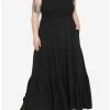 Cheapest 🔔 Black Smock Tiered Midi 👗 Dress Plus Size 🛒 -HT Style Outlet Store 17102188 hi