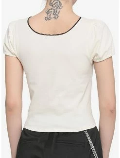 Best reviews of 💯 Cream Square Neck Puff Sleeve 👧 Girls Top 🌟 -HT Style Outlet Store 17104745 av2