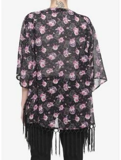 Best reviews of 🔥 Tarot Night Floral Chiffon Fringe Short Duster 😀 -HT Style Outlet Store 17105189 av2