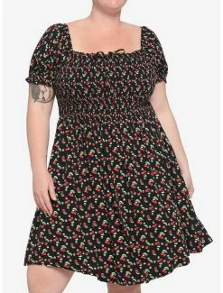 Best reviews of 🧨 Cherry Skull Smocked 👗 Dress Plus Size ⌛