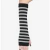 Promo 🎉 Grey & Black Stripe Arm Warmers 😉 -HT Style Outlet Store 17130469 hi