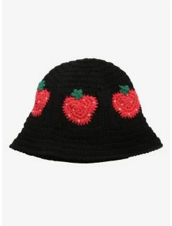 Brand new 🔥 Strawberry Crochet Bucket Hat 🎁