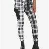 Outlet ๐ Black & White Plaid Split Jogger Pants ๐งจ 1 Outlet ๐ Black & White Plaid Split Jogger Pants ๐งจ -HT Style Outlet Store 17169814 hi